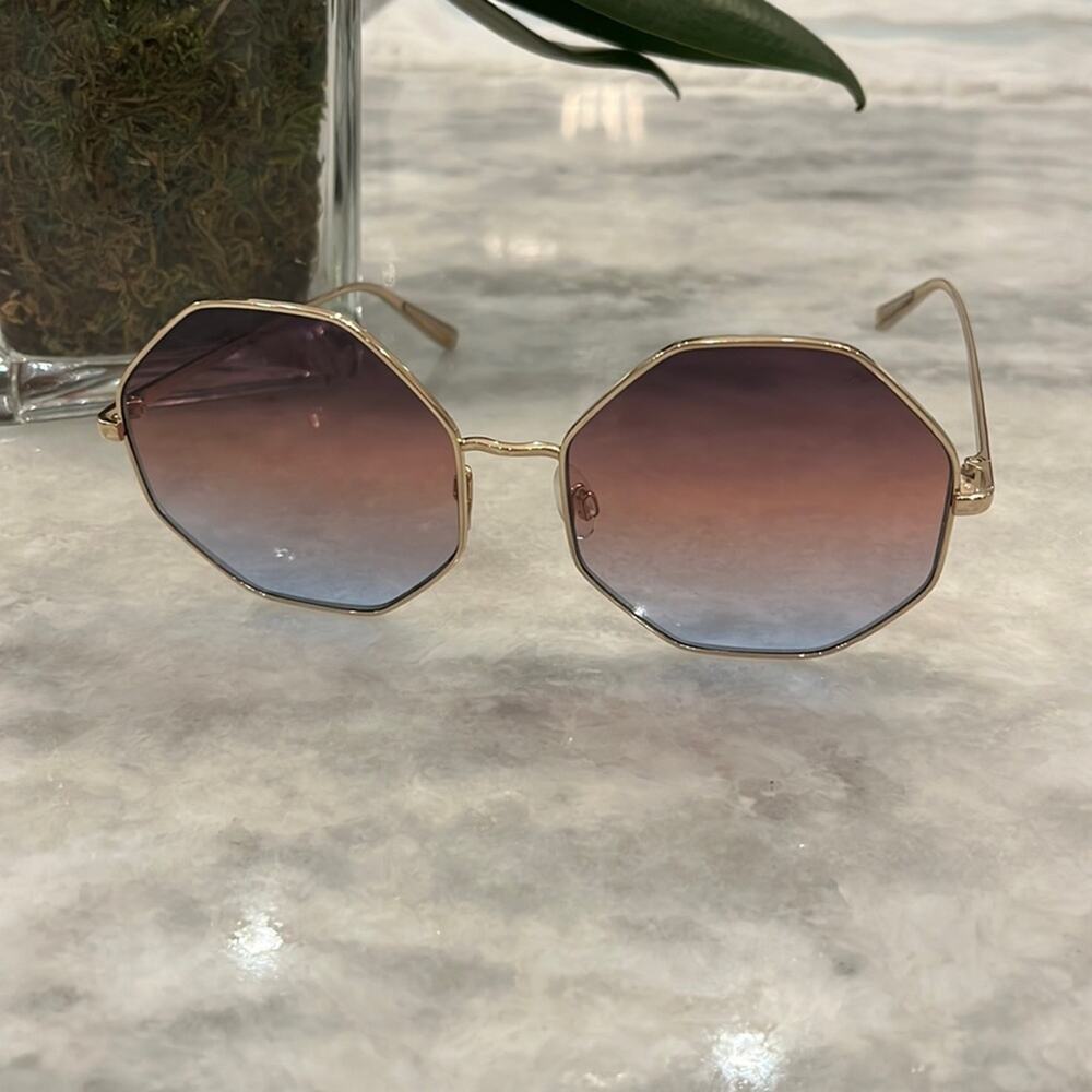 Henri Bendel Hexagon Sunglasses